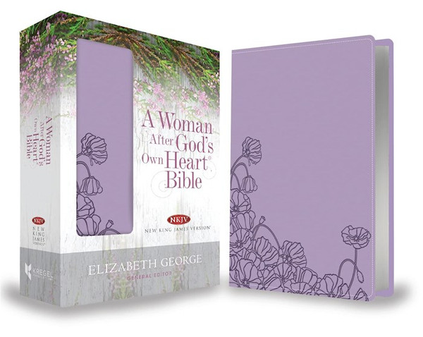NKJV A Woman After God's Own Heart Bible-Lavender Imitation Leather by George Elizabeth