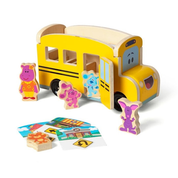 Blues Clues & You! Pull Back School Bus (9 Pieces) (Ages 3+) by Melissa And Doug