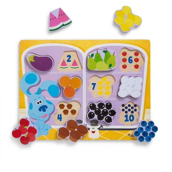 Blues Clues & You! Chunky Puzzle-Fridge Food (10 Pieces) (Ages 2+) by Melissa And Doug
