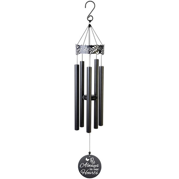 Wind Chime-Laser Cut-Always In Our Hearts (34") by Carson Home Accent