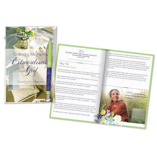 Gift Set-Ordinary Moments Devotions For Women Book & Pen (KJV) by Christ For All