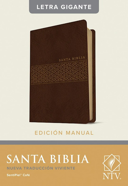 NTV Edicion Manual/Letra Gigante (NLT Handy Size Bible/Large Print)-Brown LeatherLike by Tyndale Espanol