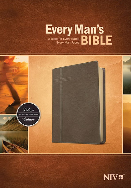 NIV Every Man's Bible-Pursuit Granite LeatherLike by Arterburn Stephen