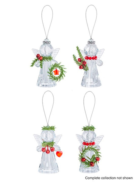 Ornament Prepack-Teeny Mistletoe Angel (Pack Of 24) by Christmas