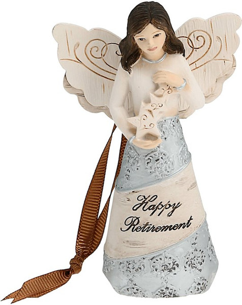 Ornament-Angel-Happy Retirement (4.5") by Elements