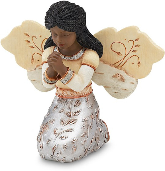 Figurine-Ebony Angel-Faith (3.5") by Elements