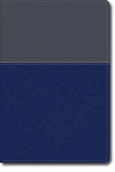NKJV The Evangelism Study Bible-Gray/Blue Imitation Leather by Evantell Inc
