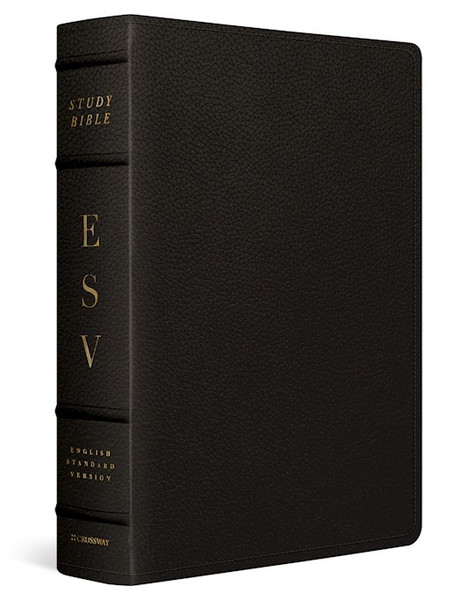 ESV Study Bible/Large Print-Deep Brown Buffalo Leather by Crossway