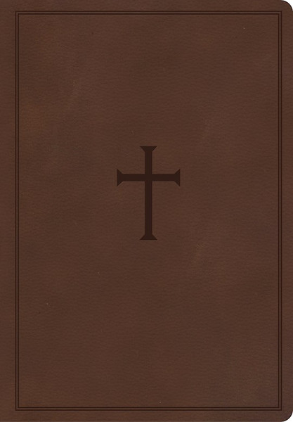 CSB Super Giant Print Reference Bible-Brown LeatherTouch by CSB Bibles By Holm