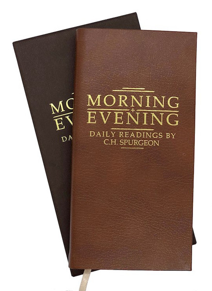 Morning and Evening Tan Leather by Spurgeon C H