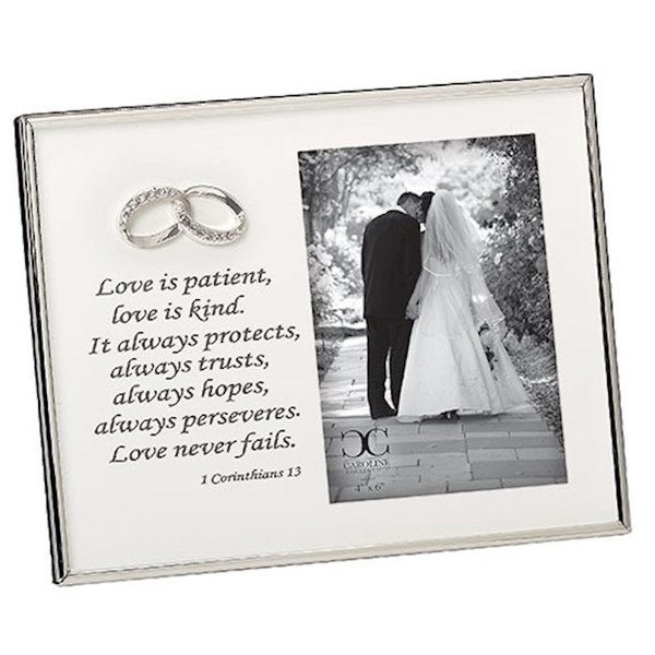 Frame-Love Is Patient... 1Cor 13-Matte (Holds 4 x 6) (7") by Roman Inc.