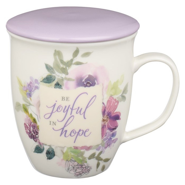 Mug-Be Joyful In Hope w/Lid (Romans 12:12) (MUG848) by Christian Art Gift