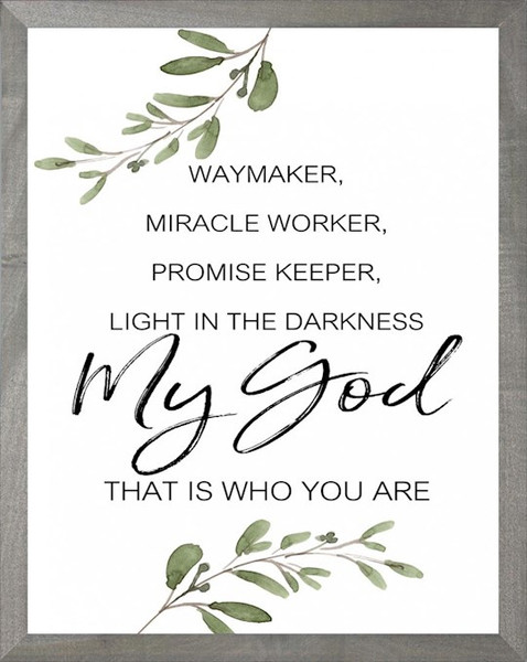 Framed Art-Waymaker (11 x 14) by Beechdale Frames