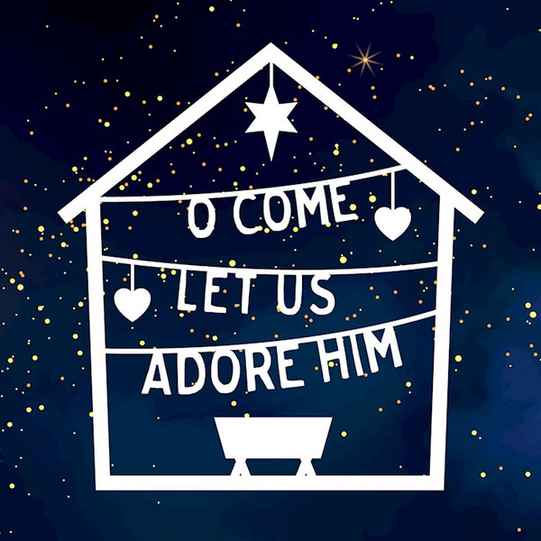 Boxed Cards: Card-Christmas-O Come! Let Us Adore him (Matthew2:2) (Pack Of 6) by The Good Book Co