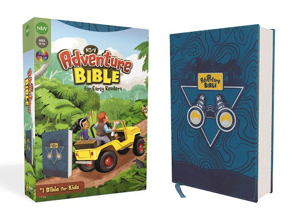 NIrV Adventure Bible For Early Readers (Full Color)-Blue Leathersoft by Richards Lawrence