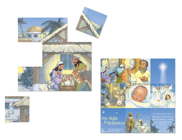 One Night In Bethlehem-Nativity Foam Puzzle (Pack Of 12) by Christmas