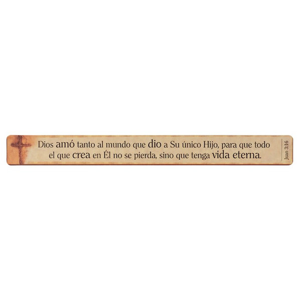 SPANISH-MAGNETIC STRIP JOHN 3:16 (PACK OF 6) by Gifts Christian Ar