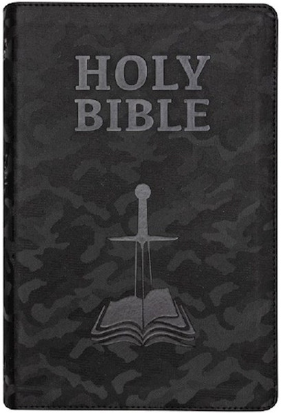 NASB 1995 Children's Edition-Midnight Black Camo Faux Leather Indexed by Steadfast Bibles
