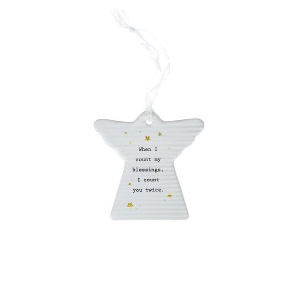 Ornament-Angel-When I Count My Blessings... (3") by Pavilion