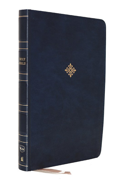 NKJV Thinline Reference Bible (Comfort Print)-Blue LeatherSoft) by Nelson