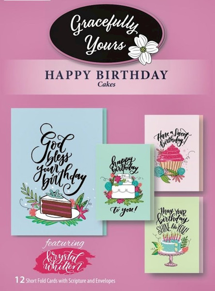 CARD-BOXED-BIRTHDAY (CAKES) FEATURING KRYSTAL WHITTEN #172 (BOX OF 12) by Artbeat