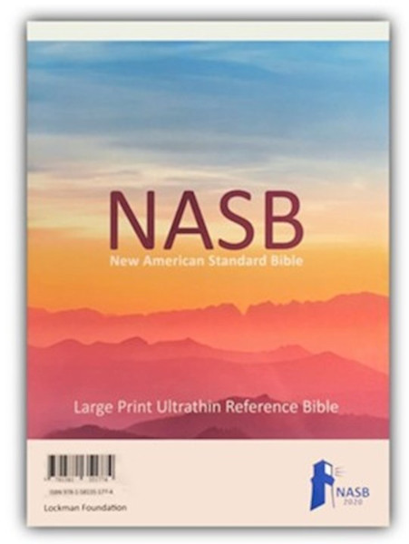 NASB 2020 Large Print Ultrathin Reference Bible-Black Genuine Leather (#3563) by Lockman Foundation
