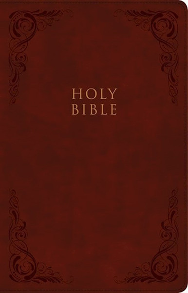 KJV Large Print Personal Size Reference Bible-Burgundy LeatherTouch by Holman Bible