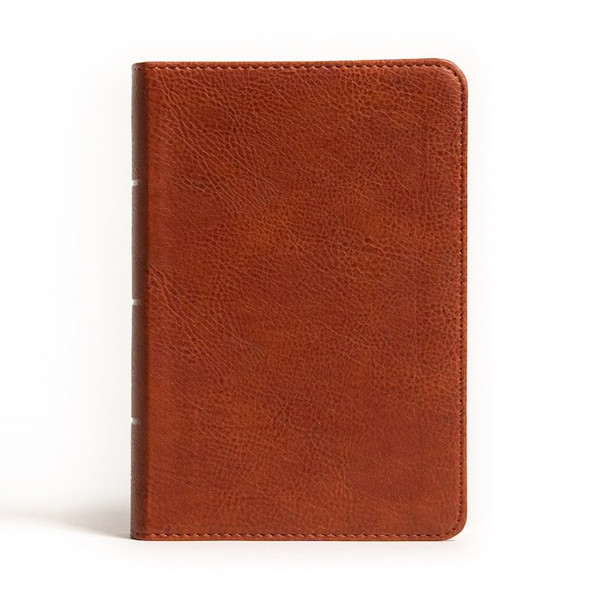 NASB 2020 Large Print Compact Reference Bible-Burnt Sienna Leathertouch by Holman Bible