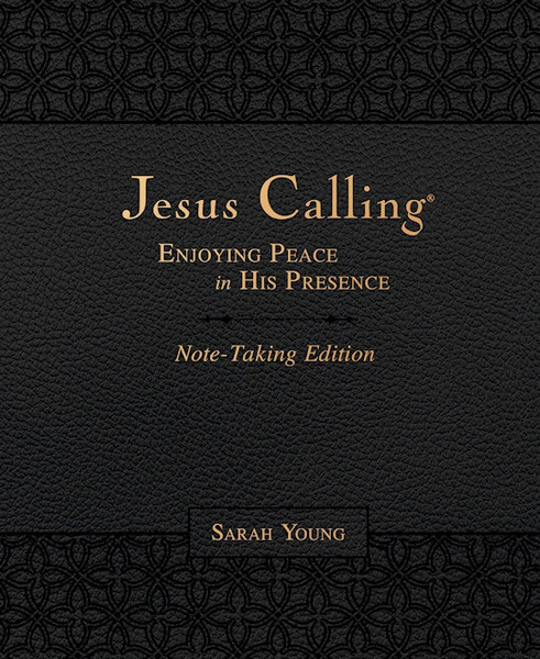 Jesus Calling Note-Taking Edition-Black LeatherSoft by Young Sarah