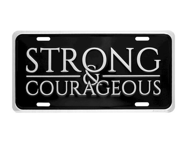 Auto Tag-Deluxe-Strong & Courageous-Silver/Black by Swanson