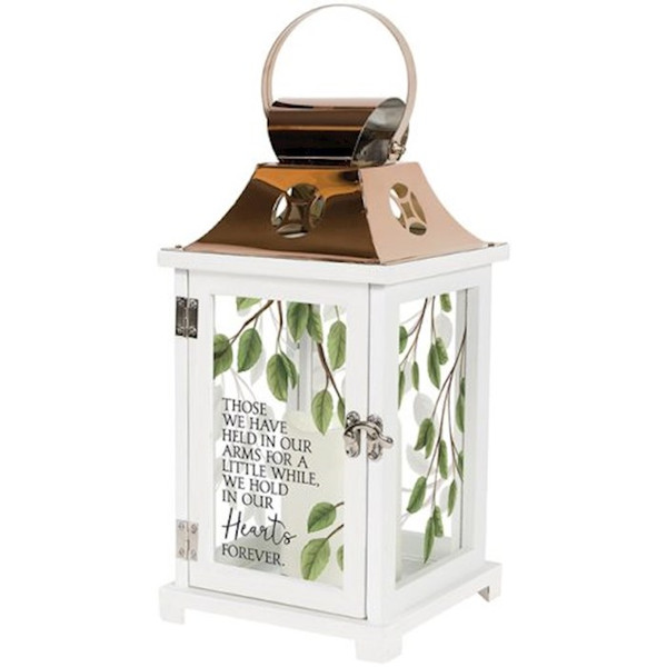 Lantern w/Flameless LED Candle & Timer-Hearts Forever (6.25" x 13.5" x 6.25") by Carson Home Accent