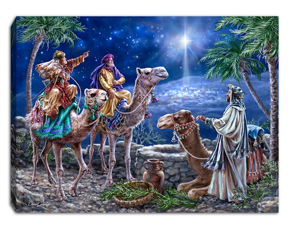 Mini Canvas-The Magi-LED Tabletop w/Timer (8" x 6") by Christmas