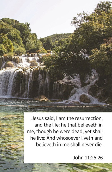 Bulletin-Jesus Said I Am The Resurrection/Liveth And Believeth (John 11:25-26) (Pack Of 100) by Broadman & Holman