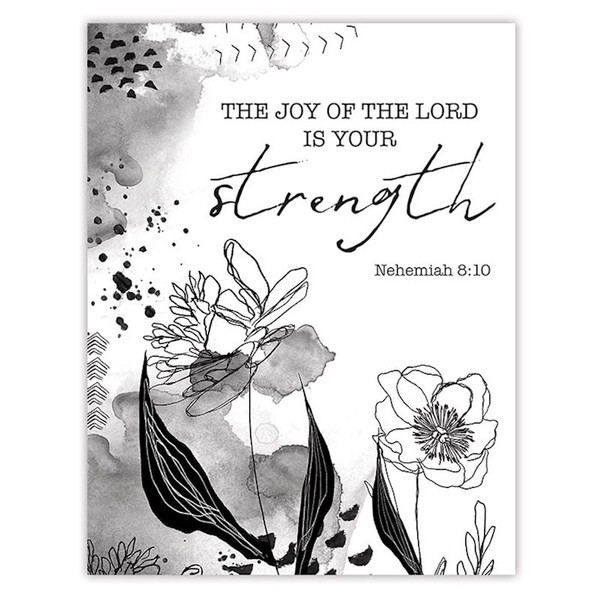 Magnet-Nehemiah 8:10 (2.625" x 3.375") (Pack Of 6) by Universal Designs