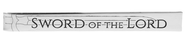 Tie Bar-Sword Of The Lord-Etched w/Gift Box-Silvertone by Swanson