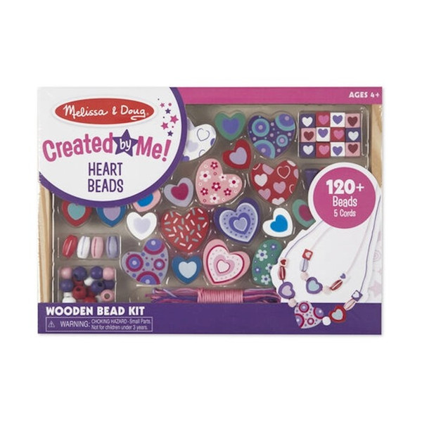 Created By Me! Heart Beads Wooden Bead Kit (Ages 8+) by Melissa And Doug