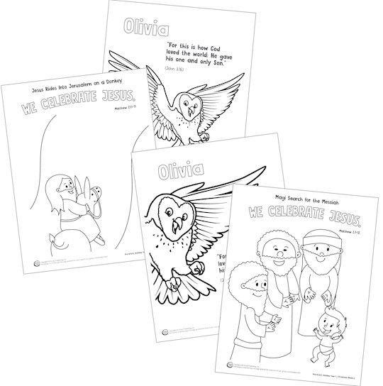 Simply Loved Holiday Pre-K & K Coloring Creations-Year 1 by Group Publishing