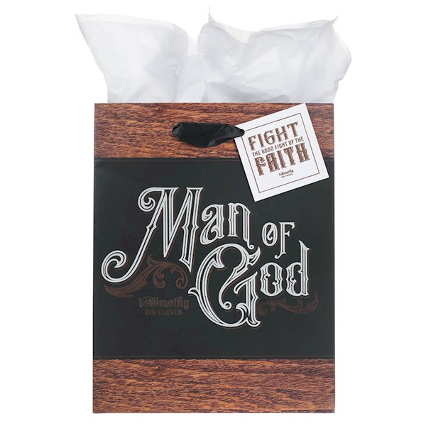 Gift Bag-Medium-Man of God 1 Tim. 6:11 by Christian Art Gift