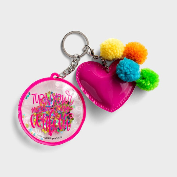 Keychain-Betty Confetti by Taylor Maghon