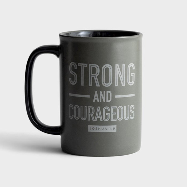 Mug-Strong And Courageous (14 Oz) by Dayspring