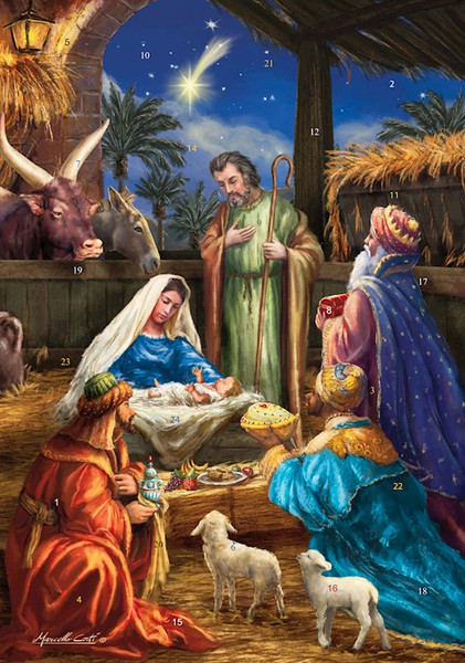 Medium Advent Calendar-Presenting The Gifts (8.25 x 11.75) by Vermont Christmas