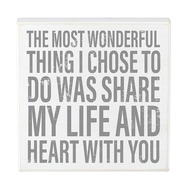 Box Sign-Wonderful (8"SQ) by Heartfelt