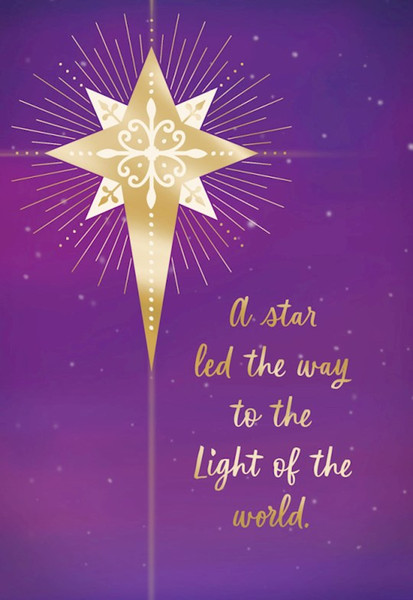 Card-Boxed-Christmas-Star Light Of The World (Box of 18) by Christmas