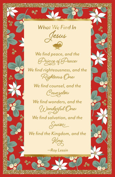 Card-Boxed-Christmas-What We Find In Jesus (Box of 18) by Christmas