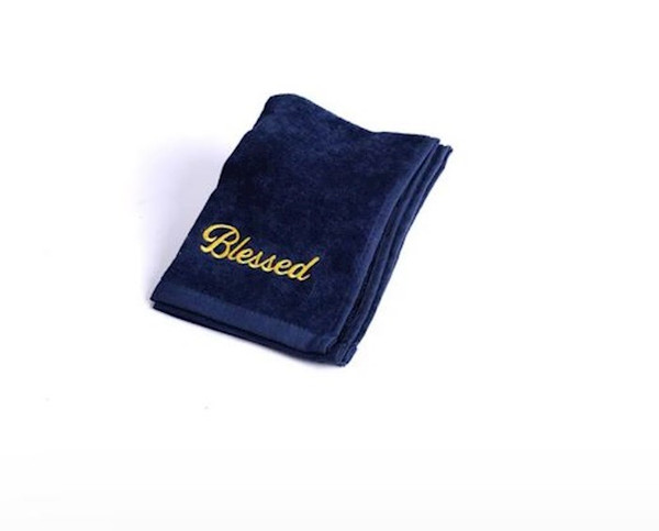 Towel-Pastor-Blessed-Navy by Swanson