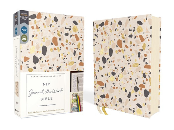 NIV Journal The Word Bible (Comfort Print)-Cream Cloth Over Board by Zondervan