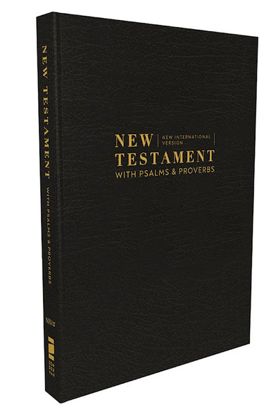 NIV Pocket New Testament With Psalms And Proverbs (Comfort Print)-Black Softcover by Zondervan
