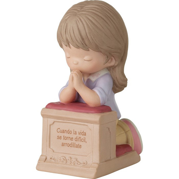 Figurine-When Life Gets Too Hard To Stand Kneel Brunette Hair/Medium Skin-Spanish (4.75") by Porcelain