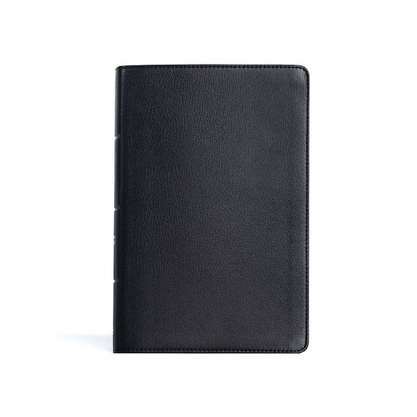 CSB Personal Size Giant Print Bible-Black Genuine Leather Indexed by CSB Bibles By Holm