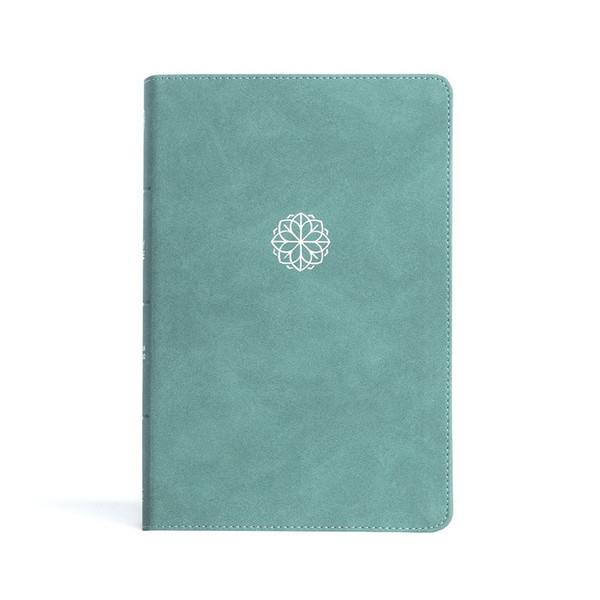 CSB Personal Size Giant Print Bible-Earthen Teal LeatherTouch by CSB Bibles By Holm